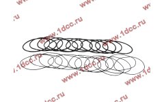 Кольцо уплотнительное гильзы цилиндра (комплект 12 тонких и 12 толстых) двигатель TD226B6G фото Новый Уренгой
