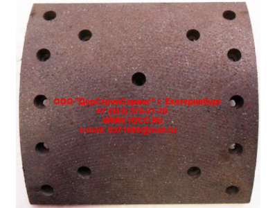 Накладка тормозная задняя (15 отв.) DF белый DONG FENG (ДОНГ ФЕНГ) 3502ZS10-105 для самосвала фото 1 Новый Уренгой